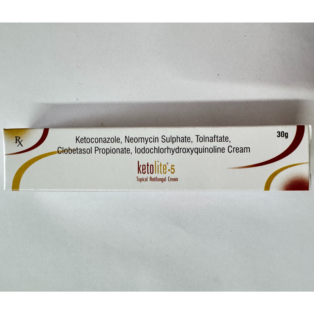 Ketoconazole, Neomycin, Tolnaftate, Clobetasol & Iodochlorhydroxyquinoline Cream 30GM
