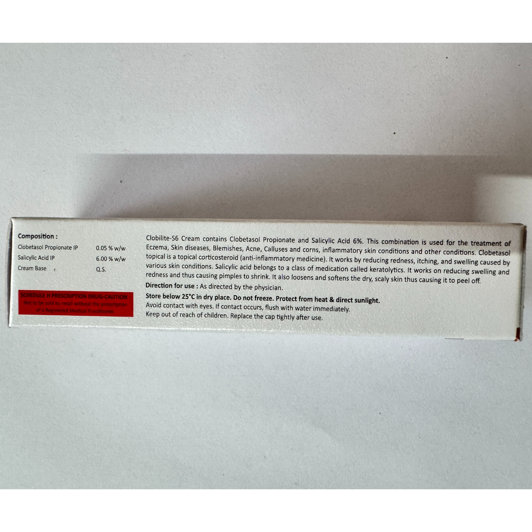 Clobetasol Propionate 0.05% & Salicylic Acid 6% Cream 20GM