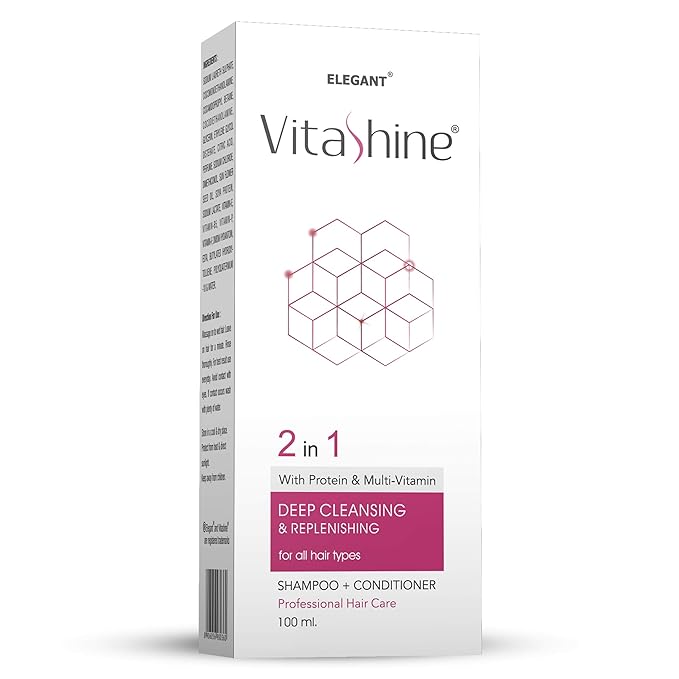 Vitashine SHAMPOO + CONDITIONER With Protein & Multi-Vitamin Shampoo 100ml