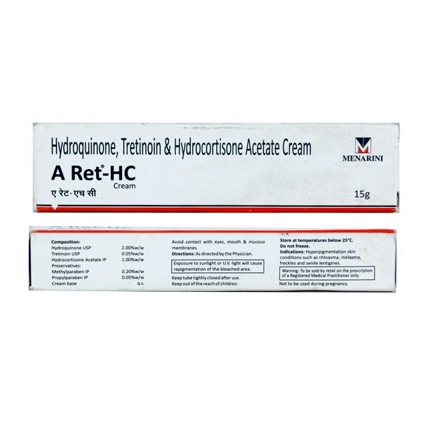 Hydroquinone, Tretinoin & Hydrocortisone Acetate Cream 15GM