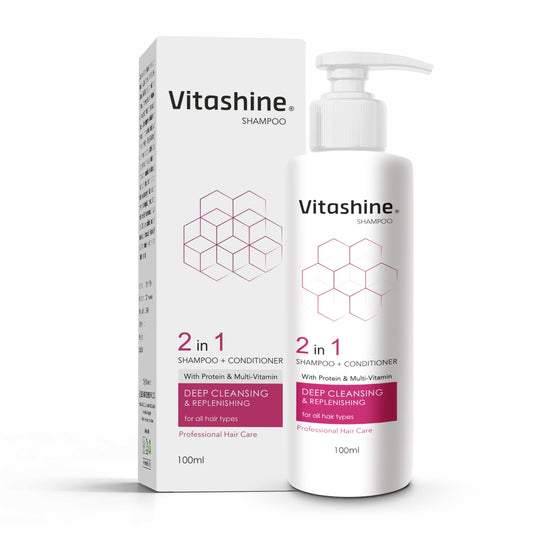 Vitashine SHAMPOO + CONDITIONER With Protein & Multi-Vitamin Shampoo 100ml